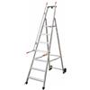 Facal Mayorà Tecnoscala QM-8, 8 gradini, 2.52 m - Scala da lavoro con ruote e maniglie - Altezza stimata operativa 3.63 m