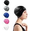 Rumgug Cuffia da Nuoto per la Protezione delle Orecchie 3D, Cuffia Piscina da Uomo Silicone Swim Cap Swimming Cuffia Nuoto Capelli Lunghi e Corti Impermeabile per Women Donna Unisex Adulto Capelli Ricci