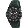 Breil Orologio UOMO ICE quadrante MONO-COLORE NERO movimento CRONOGRAFO QUARZO e CINTURINO POLIURETANO VERDE EW0573