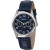 BERNY Orologio al Quarzo per Uomo Moon Phase Orologi Day Date Aperture Orologio da Polso Facile Lettura Numeri Arabi Quadrante Orologio Analogico Impermeabile Casual Cinturino in Vera Pelle
