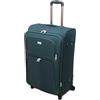 R.Leone Valigia EXTRA LARGE 85x52x35 Ultra Grande Espandibile XXL 4 ruote in stoffa 214 (Extra Large 85x52x35 cm, Verde)