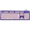 Plyisty Tastiera rosa/nera/viola, tastiera ergonomica ultrasottile cablata USB, tastiera da gioco simpatico cartone animato, per PC, computer desktop portatile, per giochi e ufficio(Viola)