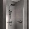 Keuco PLAN BLUE colonna doccia con termostatico, 53926372321, PLAN BLUE nero opaco [Rubinetteria Bagno > Colonne Doccia]