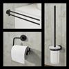 Viverso x sense set accessori bagno 3 in 1, VR3000MB+VR2100MB+VR4400MB, x sense nero opaco [Accessori Bagno > Set di accessori da bagno]