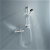 Grohe Precision Feel rubinetto doccia esterno con termostatico, 34791001, Precision Feel; Grohtherm cromo/nero [Rubinetteria Bagno > Rubinetteria Doccia]