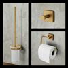 Viverso x cube set accessori bagno 3 in 1, VC3000BG+VC2100BG+VC4000BG, x cube oro spazzolato [Accessori Bagno > Set di accessori da bagno]