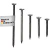 RiKaMa ONLINEVERSAND AUS EINER HAND RIKAMA® - 100 Chiodi in Acciaio Temprato per Cemento, Mattoni, Gesso e Legno - Testa Argentata, Mix di 100 - Made in Germany