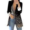 Shiningupup blazer donna elegante argento giubbino jeans donna corto nero Cardigan da donna stampato con paillettes Abito formale manica lunga giacca da ufficio giacca cappotto camicetta donna felpa cotone 7.99