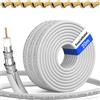 HB-Digital-Cavo coassiale per DVB-S, DVB-S2 C e DVB-T (130 dB, HQ-135, Pro, lunghezza, BK, 10 connettori dorati)