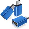 BASESAILOR Adattatore USB C a USB 3Pezzi,Connettore USBC Maschio a USBA 3.0 Femmina,OTG Tipo C Thunderbolt 5 per MacBook Pro Air,iMac,iPhone 17 17e 16 16e 15,iPad,Microsoft Surface,Samsung Galaxy S26