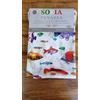 Pago Poco Tovaglia Quadrata Antimacchia Fantasia MARE PESCI COLORATI Resistente alle macchie - idrorepellente NO STIRO!!!! (140x140)