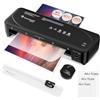 Bonsaii Plastificatrice A4 con tecnologia anti-blocco, include 50 pouches di fogli (A4/A5/A6), 2 temperature, laminazione rapida, L418-C