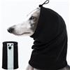 PUMYPOREITY Copri Orecchie per Cani, Sciarpa Paraorecchie Rumore per Toelettatura, Calmante Tappi Orecchie Cocker (Nero, M)