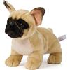 Uni-Toys - Bulldog francese (beige) - Senza guinzaglio - 26 cm (lunghezza) - cane di peluche - peluche peluche