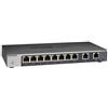 NETGEAR - Switch Unmanaged GS110MX-100PES 10 Porte / 8 x Gigabit Ethernet + 2 x 10G uplink / Colore Nero