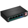 TRENDNET - Switch di Rete Gigabit Ethernet (10/100/1000) Supporto Power over Ethernet (PoE) Nero