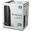 WESTERN DIGITAL - Hard Disk Portatile WD Elements 4 TB 3.5' Interfaccia USB 3.0 Colore Nero - SPEDIZIONE GRATUITA