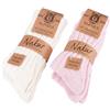 Brubaker 4 Paia di Calzini di Alpaca - Calze Invernali con Lana di Alpaca - Set di calzini per Uomini e Donne - Molto Soffici, Spessi - Rosa e Beige - EU 39-42