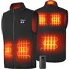 KEMIMOTO Gilet Riscaldato Uomo Donna, Elettrico Gilet Riscaldato con 6 Zone di Riscaldamento, Giubbotto Riscaldato Uomo con Batteria da 10000 mAh per Sci Escursionismo Caccia