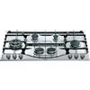 Hotpoint PHN 962/TS/IX/HA Piano Cottura Gas 6 Fornelli 87 cm Acciaio inossidabile