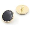 Bestowal 10PCS Abbigliamento Button - Moda Vetrata Black Metal Button Set Pulsante di Cucito a Blazer, cappotto, Uniforme, Camicia, Completo Giacca e (12.5mm)