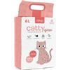 AqpetFriends Catty Green Lettiera naturale alla soia profumazione Fiori di pesco 6 Lt