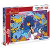 Clementoni- Aladdin Disney Princess Puzzle, Multicolore, 104 Pezzi, 27283