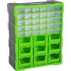 DURHAND Cassettiera Portautensili con 30 Cassetti e 9 Scatole Grandi in Plastica Cassettiera Box Verde 38 × 16 × 47.5cm|Aosom