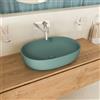 Parama Lavabo da appoggio ovale 60x43x14,5 cm carta da zucchero