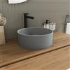 Parama Lavabo da appoggio tondo 37,5x37,5x13,5 grigio | Tirreno