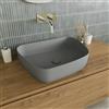 Parama Lavabo da appoggio tondo 55,5x44x14 grigio | Persico