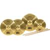 Meinl Set piatti per batteria HiHat 13 '' Crash 14 '' Splash 14 '' e bacchette