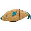 Loewe Pre-Owned - Borsa a tracolla Paula's Ibiza Wicker Fish 2020 - Donna - pelle di vitello/paglia - Taglia unica - Blu