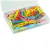 SZCXDKJ 110 Pezzi Fermagli per Carta Colorati, 28mm Medie Graffette in Metallo Vinile Rivestito, Cancelleria per Documenti Scuola Ufficio Forniture
