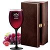 Maverton Calice da vino Onyx - 330 ml - in vetro - incisione personalizzata - ideale per vino rosso e bianco - pensiero perfetto per marito - regalo di compleanno unico per uomo - compleanno