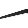 Plafoniera Lineare Nera da soffitto in Alluminio per Striscia LED 1 e 2 metri Variante Lunghezza 2 Metri