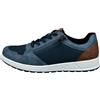 bugatti Uomo Sneaker Casual con Cerniera, Suola Resistente, Blu Scuro, 46 EU