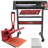 PixMax - Plotter Da Taglio Vinile 72cm & Pressa A Caldo Per Sublimazione Su Magliette