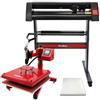 PixMax - Pressa A Caldo Swing 38cm X 38cm Per Sublimazione Su Magliette & Plotter Da Taglio Vinile