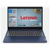 Lenovo, pc portatile Notebook, i7 13620H 13th, DDR5 16Gb, Display IPS FHD 15,6", SSD 1Tb, Wi-Fi, Bt, USB 3.2, Tastiera retroilluminata, fingeprint integrato, Win11 Pro, Blue Abyss