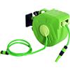 DURHAND Outsunny Rullo Avvolgitubo a Parete con Riavvolgimento Automatico 15m, Portatile, Pratico per Giardino e Terrazzo|Aosom