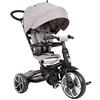 Qplay - Prime Triciclo Evolutivo 3 in 1, Colore Grigio, Qp100.08