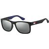 Tommy Hilfiger TH 1556/S, Occhiali da Sole Uomo, Blu (Blk Blue), 56