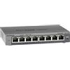 NETGEAR 8 porte Gigabit Ethernet Managed Network Switch (GS108E) - - Hub Ethernet - Plug-and-Play - Funzionamento silenzioso - Montaggio a parete o da tavolo