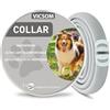 VICSOM Collare Antiparassitario per Gatti, Collare Antipulci Gatto, Collari Antiparassitari per Gatti, 8 Mesi di Protezione Naturale Collare Gatto Antiparassitario Regolabile Impermeabile 18.8In Viola 2Pcs