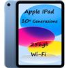 APPLE Tablet Apple IPad 10ª Generazione Blue 256Gb Memoria Wi-Fi Ips Led Display 10.9"