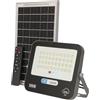 M Ledme - Proiettore solare a LED da 100W con telecomando, 1000 lumen, dimmerabile, IP65, Luce fredda (6000k), batteria di grande capacità 15.000 mAh. Lunghezza del cavo 2,10M