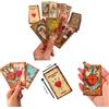 TheDarknessUnicorn Mini Tarocchi antichi Pocket Size Tarocchi per Altare Mini Oracle Set Fortune Telling Game