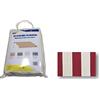 Linea Garden Friend Tessuto ricambio completo per tenda barra quadra 200x300 riga bordeaux