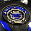 Resin Bike Adesivi Moto Compatibile con Yamaha Tracer 700 2016 2020. Protezione Tappo Serbatoio Moto da Urti e Graffi. Adesivo 3D Resinato - Blu Metallizzato